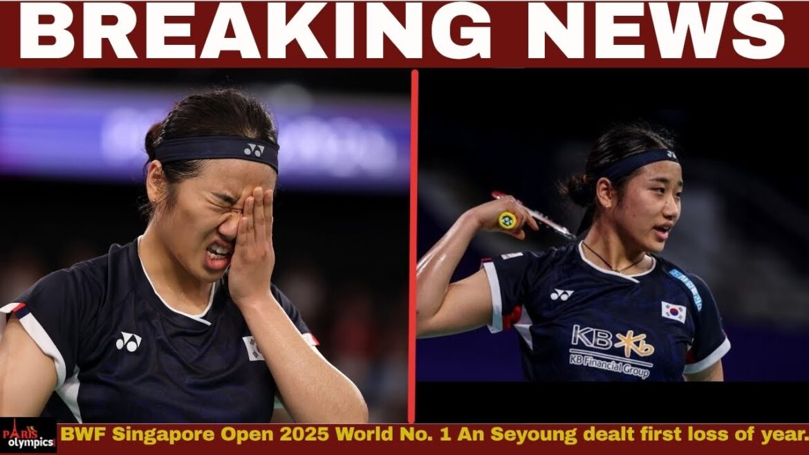 BWF Singapore Open 2025: Médaillé d’or de Paris 2024 de la République de Corée Tokyo 2020 Queen. BWF Singapore Open 2025: Médaillé d'or de Paris 2024 de la République de Corée Tokyo 2020 Queen.