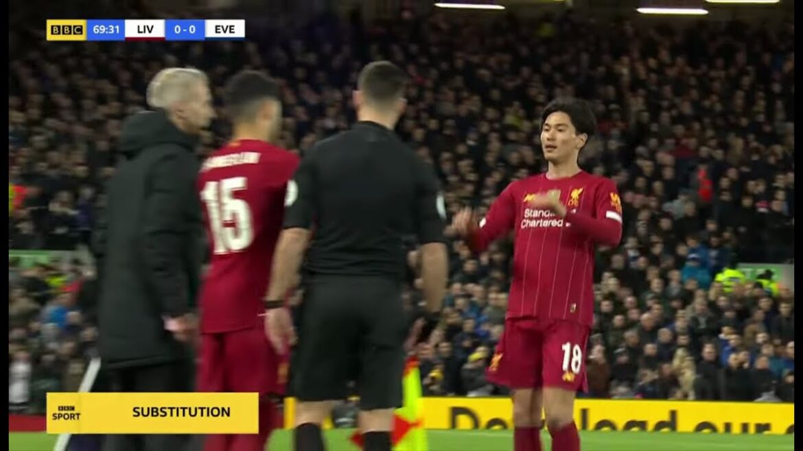 Takumi Minamino Liverpool débute contre Everton (Home) 05/01/20 | HD Takumi Minamino Liverpool débute contre Everton (Home) 05/01/20 | HD