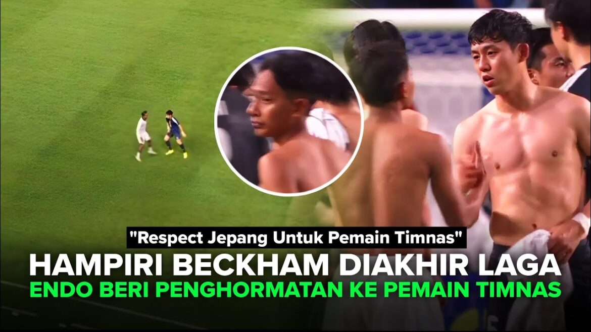 Donc, les projecteurs des joueurs japonais !! Moment Wataru Endo a rendu le respect à Beckham Putra après le match contre le Japon Donc, les projecteurs des joueurs japonais !! Moment Wataru Endo a rendu le respect à Beckham Putra après le match contre le Japon