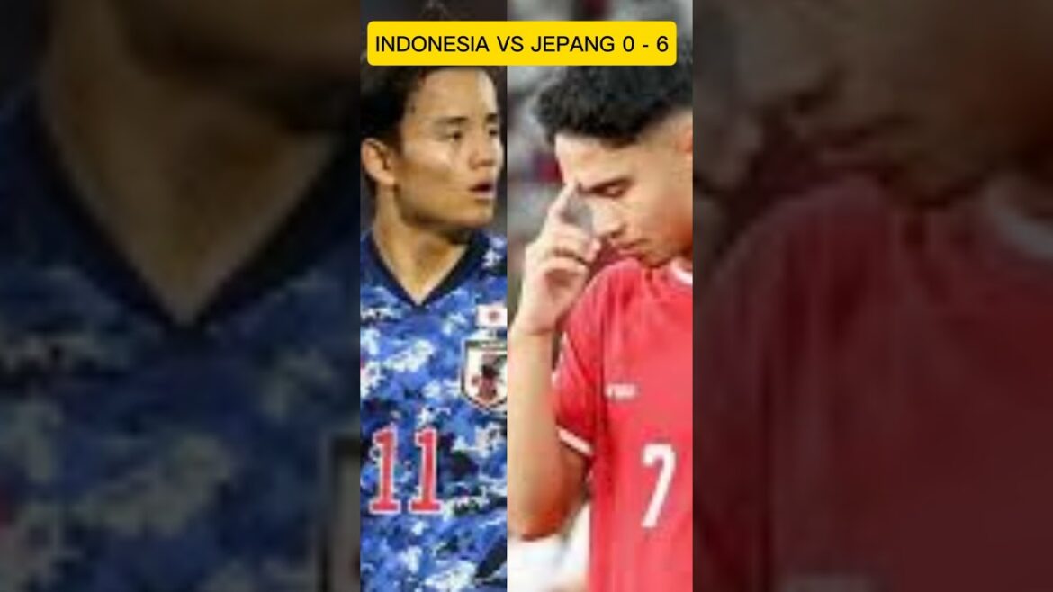 L'Indonésie a encore perdu contre le Japon avec un score de 6 - 0 #sepanbola