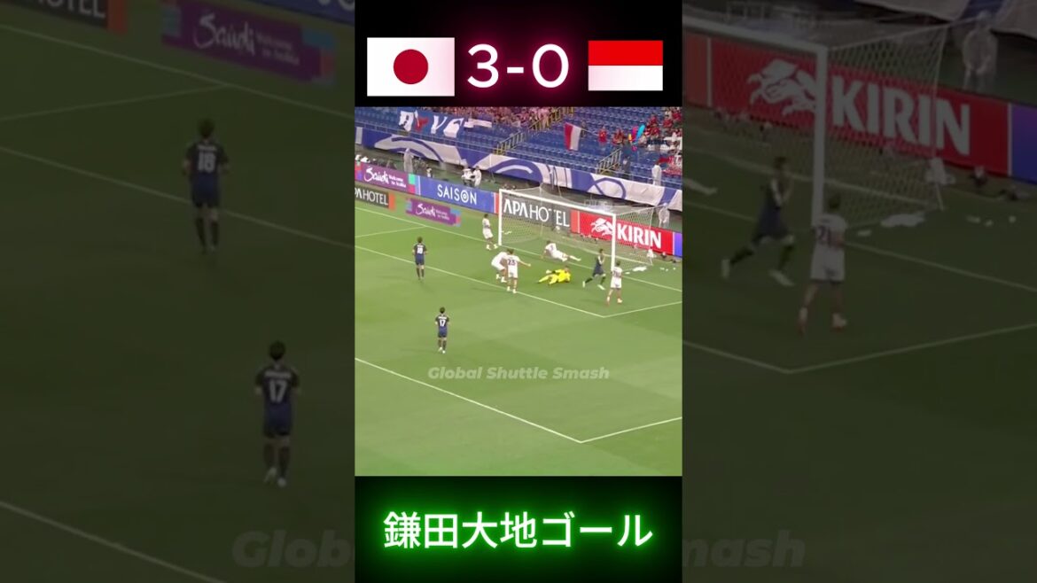 ⚽ L'équipe nationale du Japon remporte une victoire de glissement de terrain contre l'Indonésie! 6-0 spectacle de buts🔥