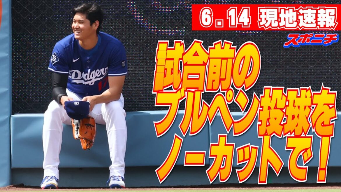 [Otani Shohei, 14 juin]Pitch des enclos non coupés avant le match!