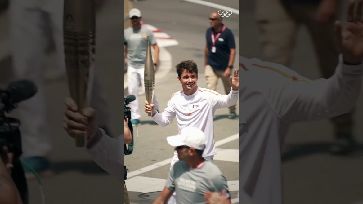 Charles Leclerc lit up the streets of Monaco, not behind the wheel, but as an Olympic torchbearer!🤩 Charles Leclerc lit up the streets of Monaco, not behind the wheel, but as an Olympic torchbearer!🤩