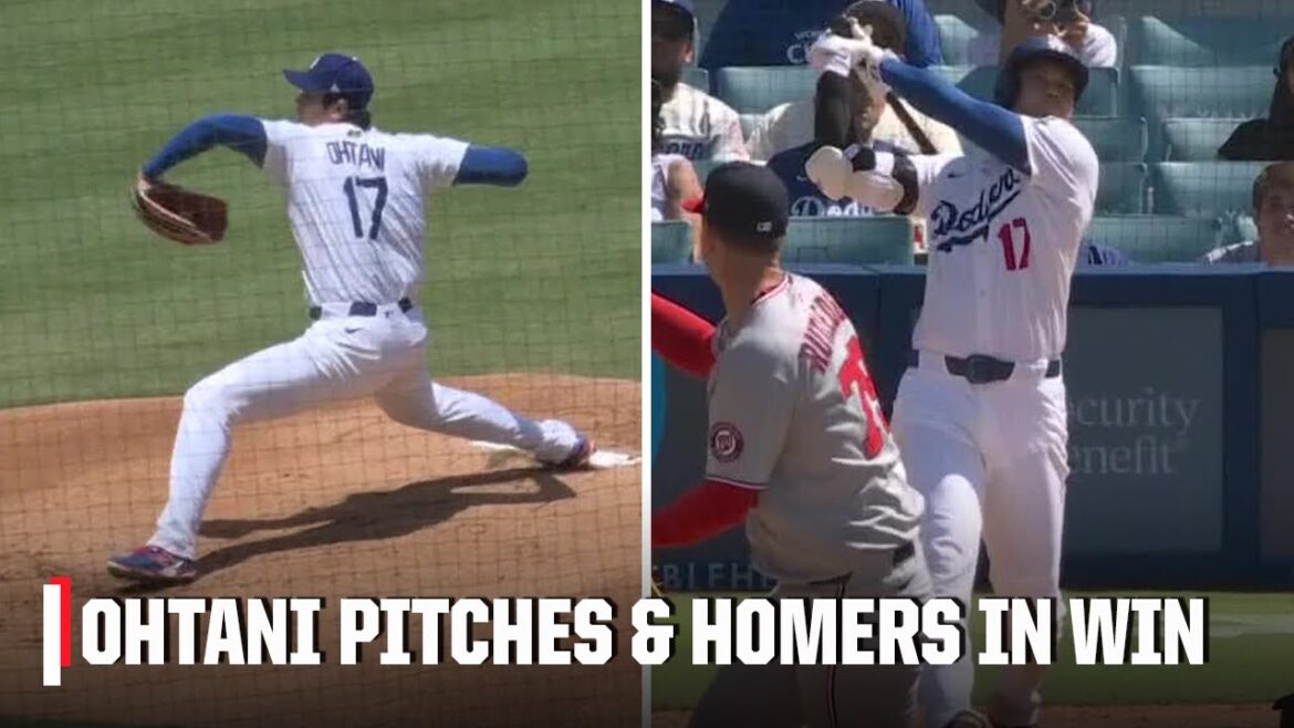Shohei Ohtani enregistre le premier tangage de K pour les Dodgers, frappe 26e HR de la saison | ESPN MLB