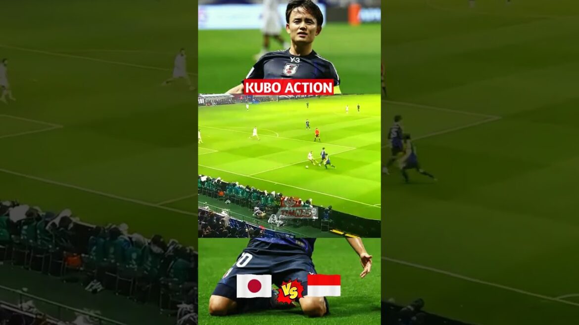 Takefusa kubo montre les objectifs d’action des objectifs vs Indonésie‼ ️ Takefusa kubo montre les objectifs d'action des objectifs vs Indonésie‼ ️