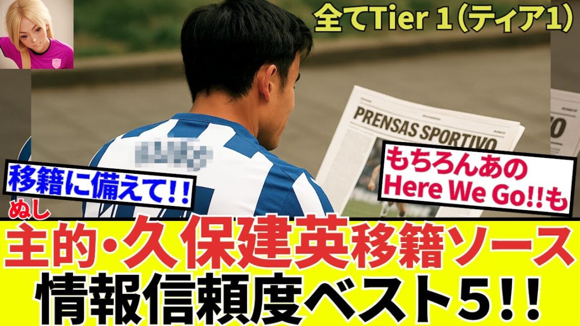 [Prenez Kubo !!]Je suis transféré à Takefusa Kubo! ! (80%) Avant cela, connaissons la source! ! Présentation des 5 meilleures sources fiables! ! Bien sûr, Romano est également dedans! !