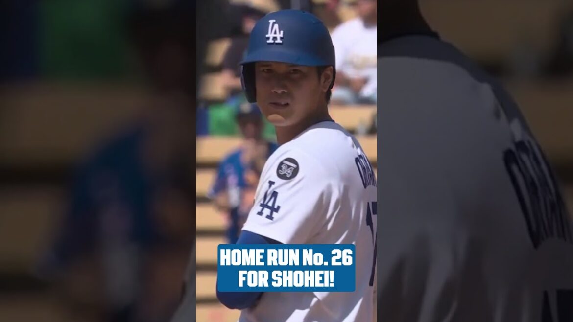 Shohei Ohtani s'ajoute à la tête des Dodgers avec son 26e HR!