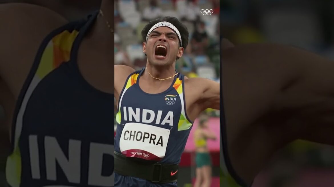 Le lancer d'or de Neeraj Chopra à Tokyo 2020. Un moment pour les livres d'histoire. ❤️