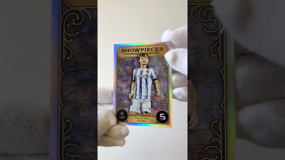 Takefusa Kubo 🇯🇵 Carte de montées de partage | Introduction de la carte de football #Shorts #Topps