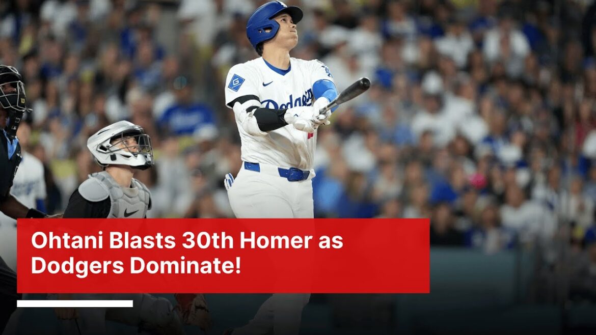 Shohei Ohtani écrase le 30e HR alors que les Dodgers battent White Sox | MLB Highlights 2025 | AD1Z