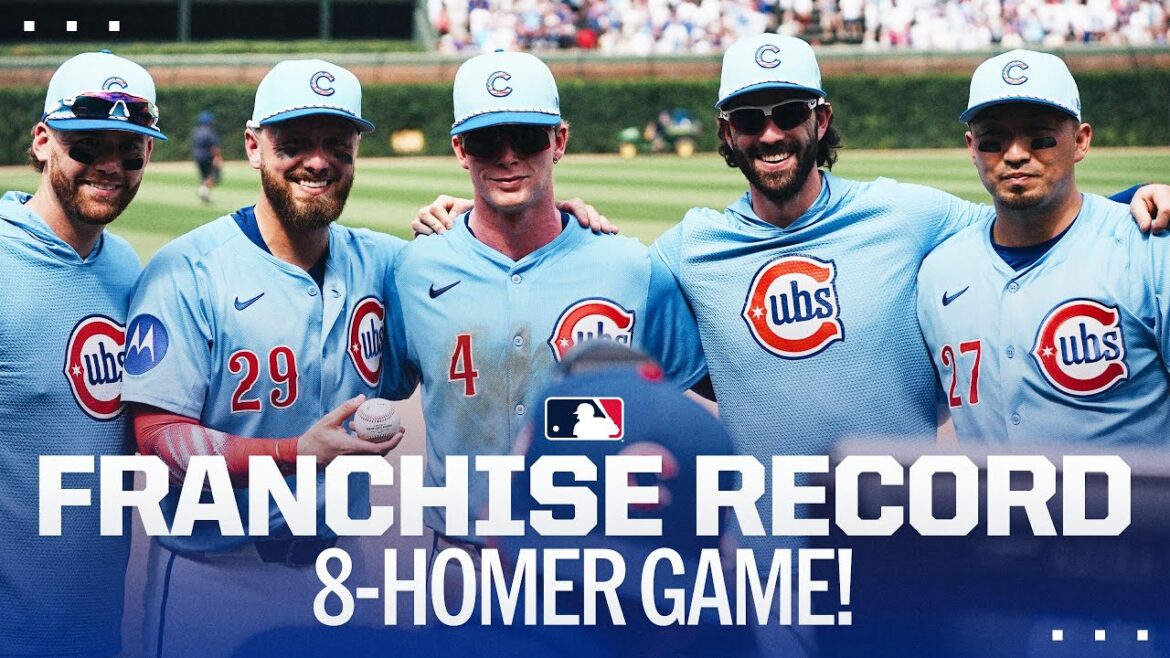 Franchise Record 8 hommer jeu pour les Cubs! 💪 (HRS de Suzuki, PCA, Busch, Kelly et Swanson)