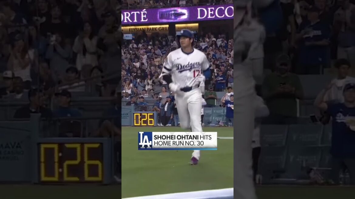 Shohei Ohtani a maintenant atteint 30 circuits en cinq saisons consécutives 👏 #mlb #ohtani
