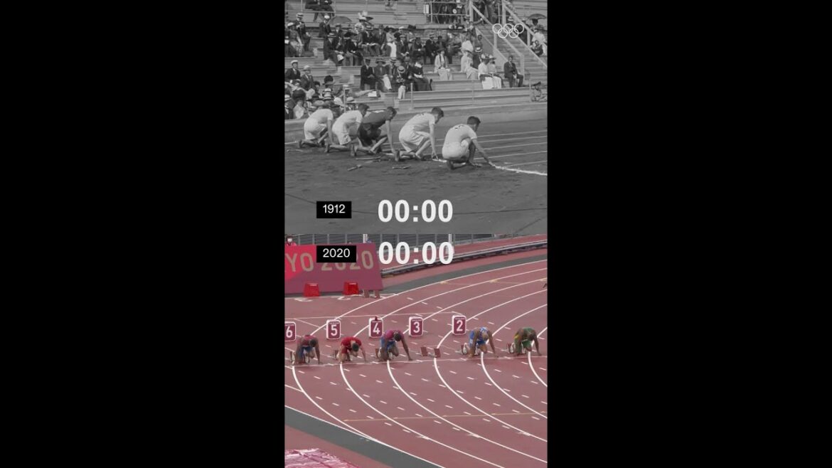 La vitesse du 100m Sprint, de Stockholm 1912 à Tokyo 2020. ⏳✨