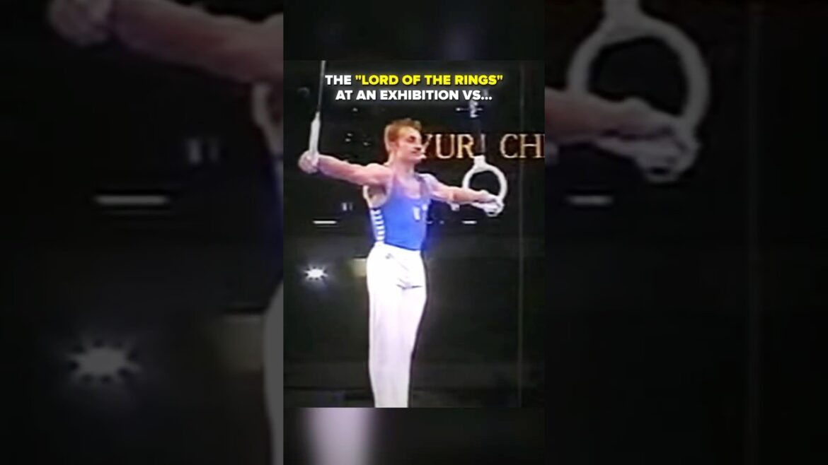 You could feel his Aura 5 shorts away #gymnastics #aura #stillrings #calisthenics #strength