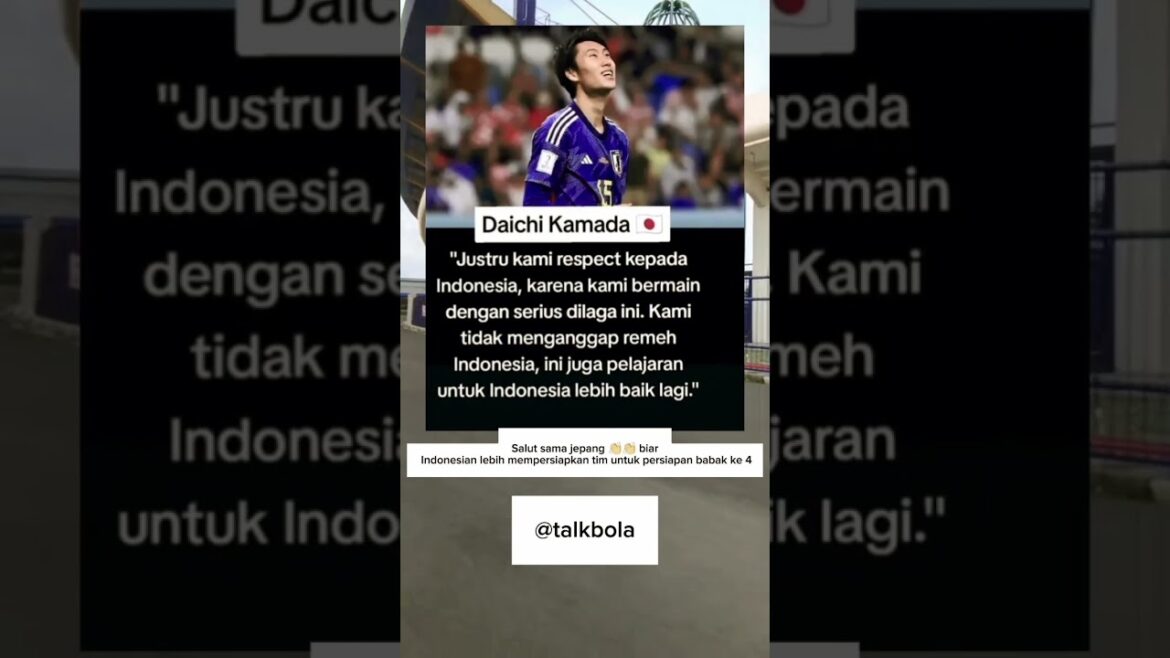 Daichi Kamada: Japon sérieusement contre l'Indonésie, pas sous-estimé! 🇯🇵🇮🇩 #shorts #Jepang