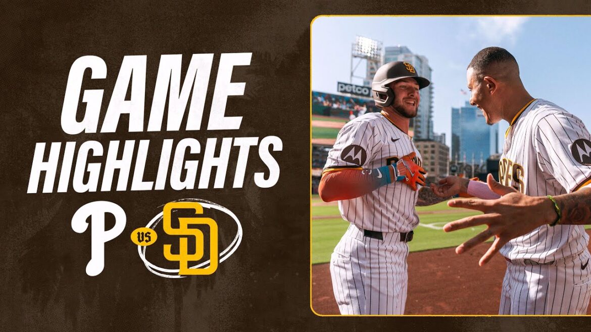 Phillies vs Padres Game Highlights (7/12/25) | Faits saillants MLB