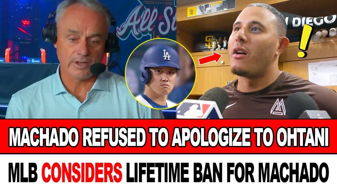 Machado refuse de s'excuser auprès d'Ohtani pour le comportement des étoiles! MLB propose une interdiction à vie pour Machado