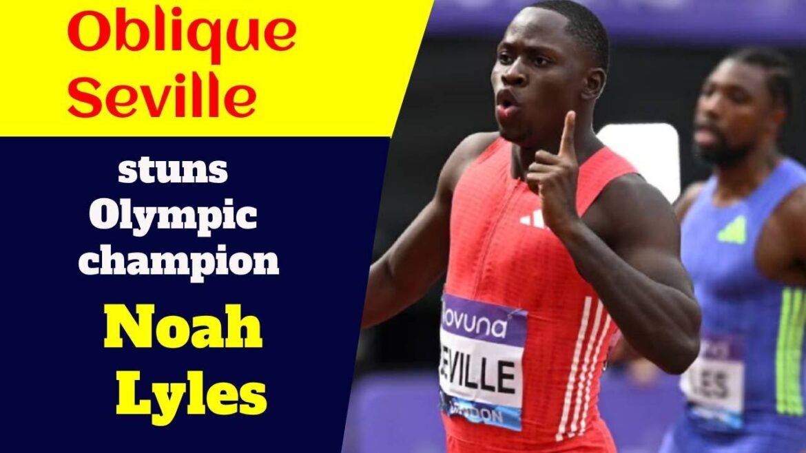 OBLIQUE Séville étourdit le champion olympique Noah Lyles