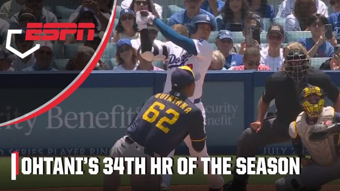Shohei Ohtani va en face Field pour son 34e home run | ESPN MLB Shohei Ohtani va en face Field pour son 34e home run | ESPN MLB
