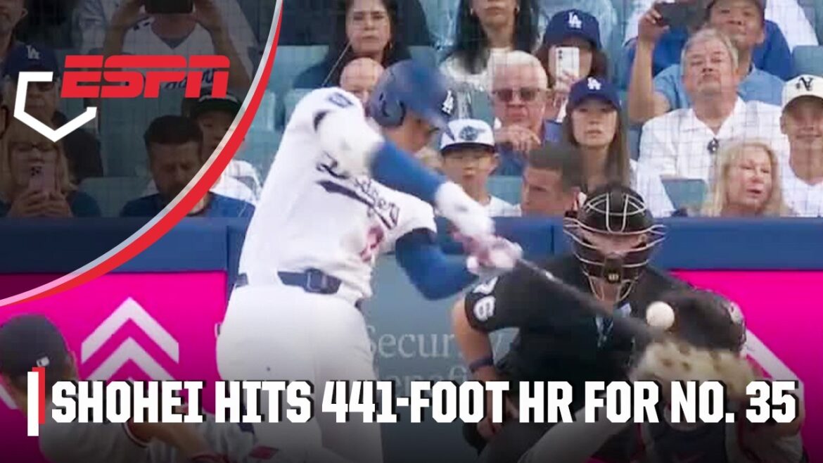 Shohei Ohtani écrase un home run de 441 pieds au champ central pour son 35e de la saison | ESPN MLB
