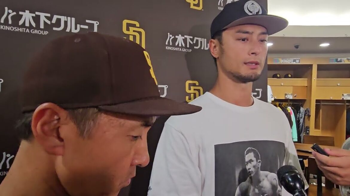 Yu Darvish lors de la 1ère victoire de 2025, passant Hiroki Kuroda et incroyable Jake Cronenworth Play
