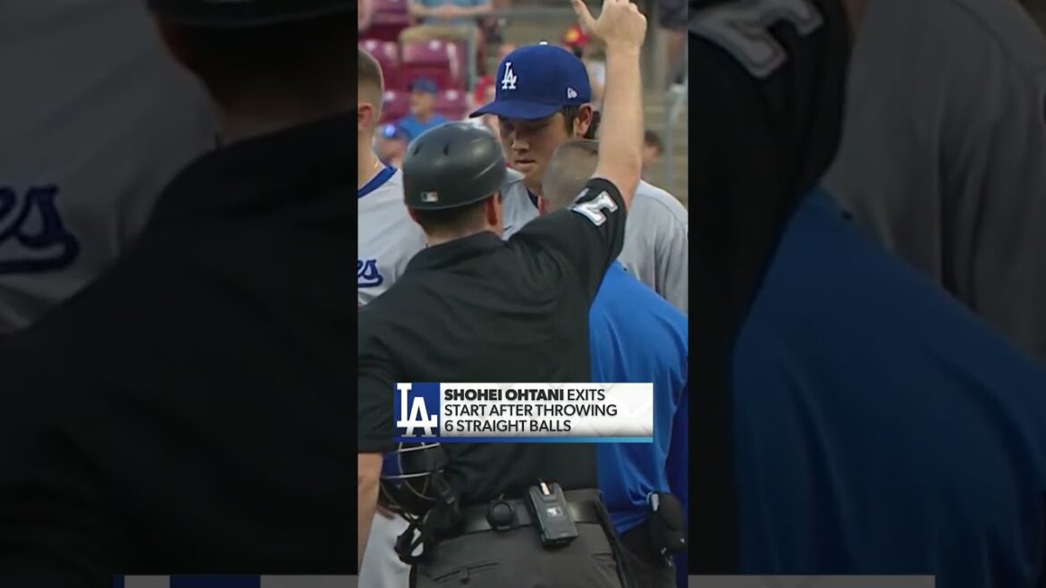 Shohei Ohtani sort du jeu Early vs Reds 😲 #mlb #OHTANI #LADODGERS