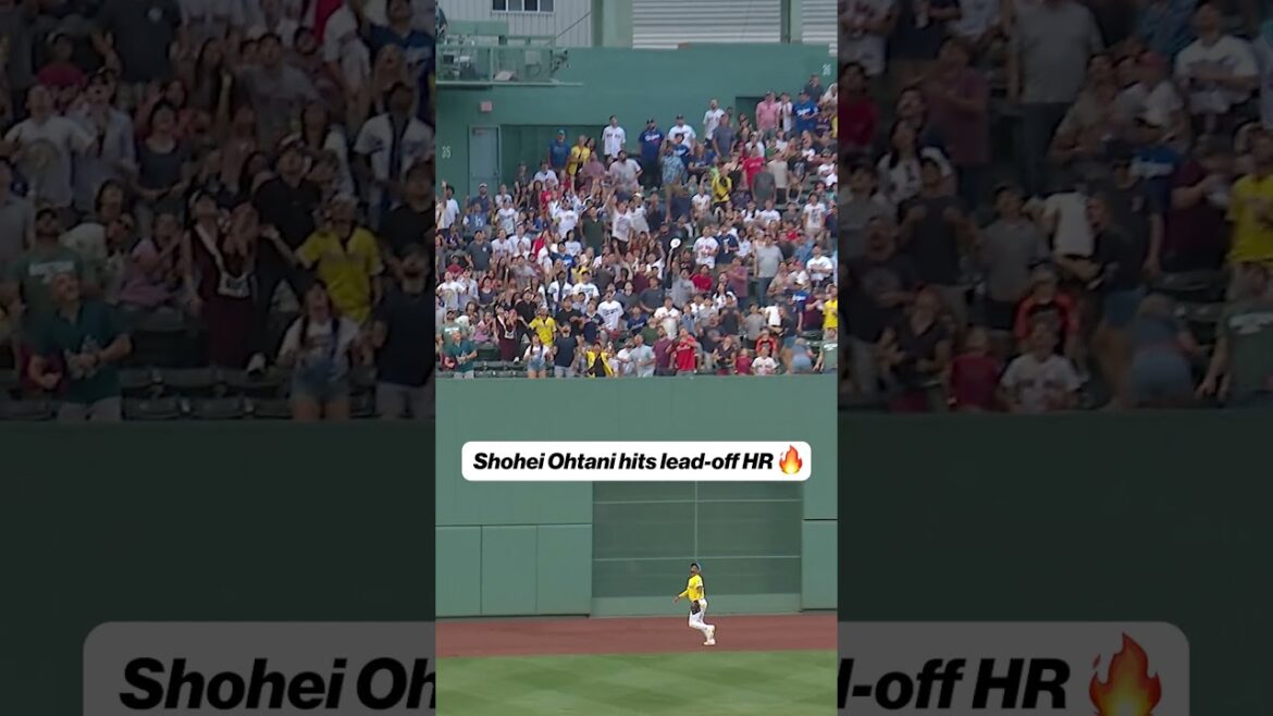 Shohei ohtani écrase le lead-off hr 😱 #dodgers #shoheohtani #japan #mlb #baseball #losangeles