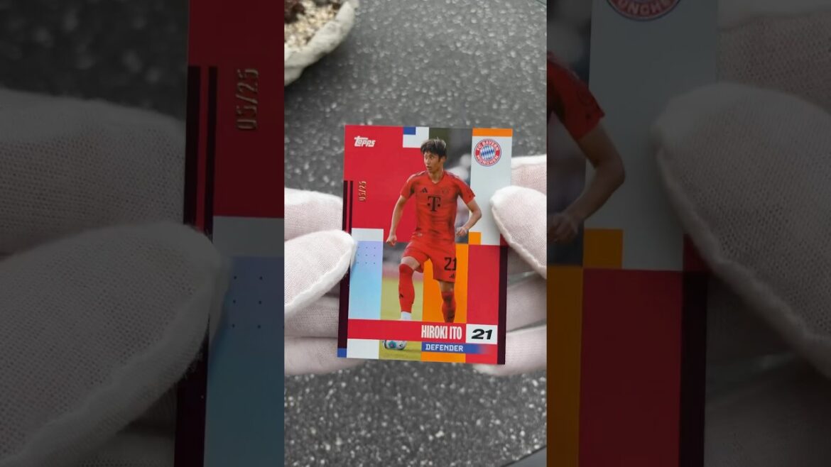 Hiroki Ito 🇯🇵 05/25 Topps FC Bayern München | Introduction aux cartes d'équipe nationales du Japon #Shorts
