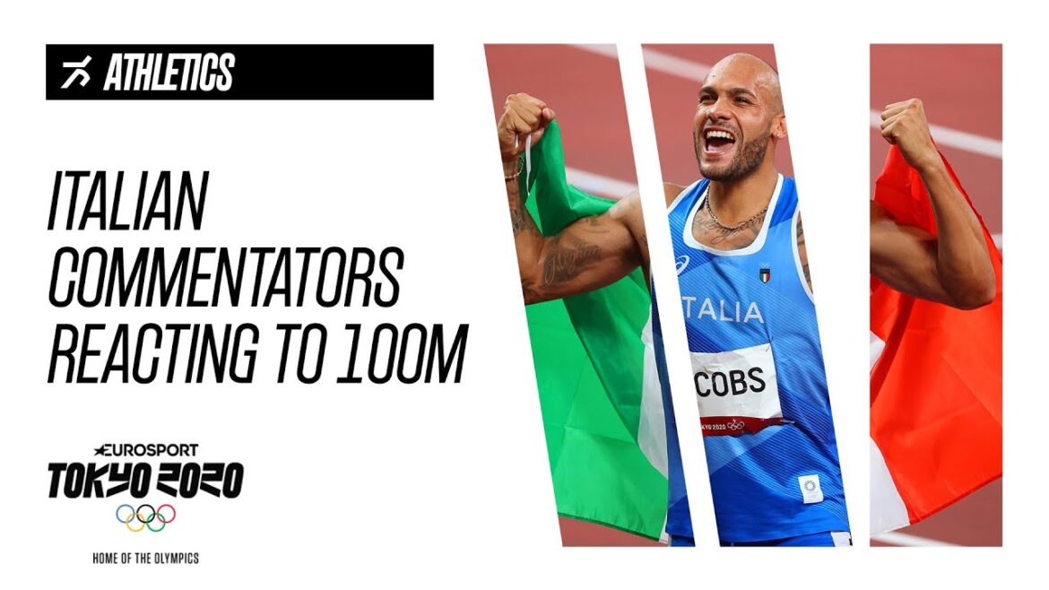 Les commentateurs italiens réagissant à 100m | Finale d'athlétisme | Jeux olympiques - Tokyo 2020
