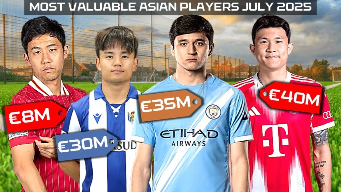 MISE À JOUR! Player Asia le plus précieux 2025 - Transfermarkt Update juillet 2025