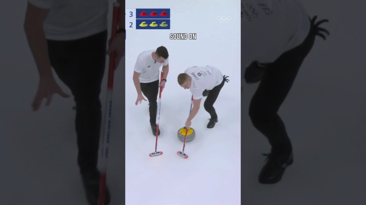 Curling Précision de l'équipe GB! 🥌 #OLYmpics #curling