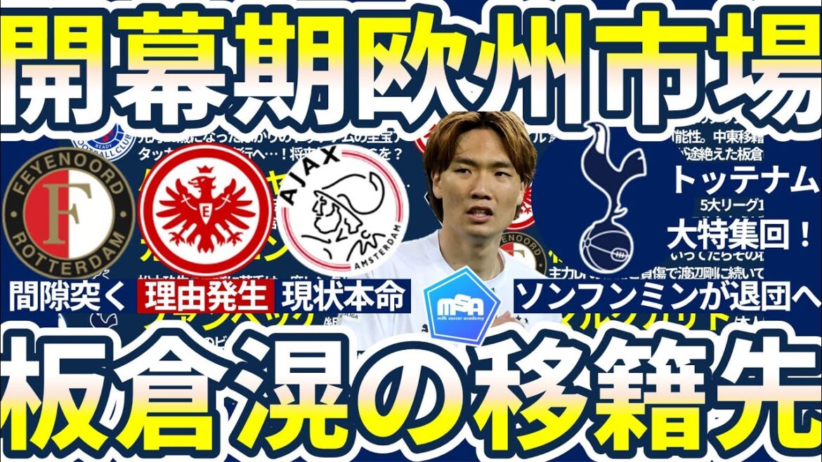 [Suite: La bataille pour Itakura Kou & Tottenham Transfer Special]Ajax vs Frankfurt vs Feyenoord / Song Heungmin Left & Sint Troyden est susceptible de rejoindre le japonais? Transférer à Forward Bertachini ...