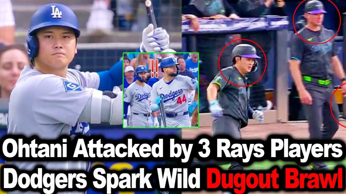Chaos après le match! Ohtani a attaqué par 3 joueurs de Rays - l'équipe Dodgers charge pour défendre leur étoile