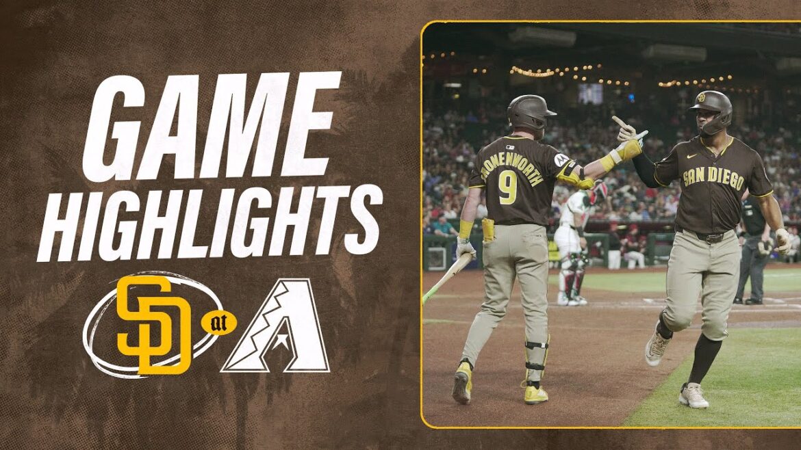 Padres contre D-Backs Game Highlights (8/5/25) | Faits saillants MLB
