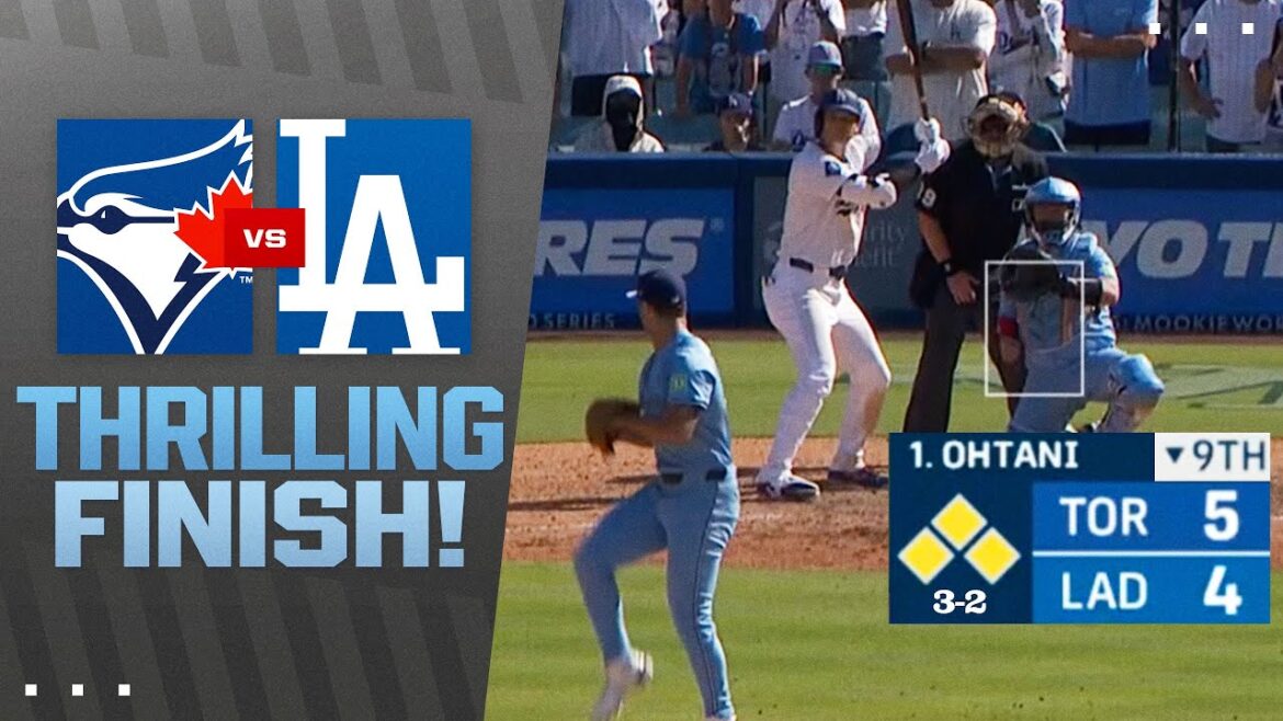 9e manche: Blue Jays marche sur les bases chargées contre Shohei Ohtani, Mookie Betts et les Dodgers! 😯