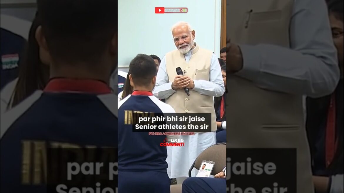 Champion paralympique 🏆 Rencontre avec le Premier ministre Narendra Modi 🔥 # Paraolympic #Narendramodi #championpodcast