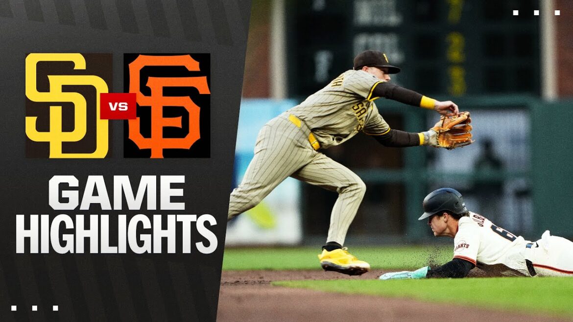 Padres vs Giants Game Highlights (8/11/25) | Faits saillants MLB