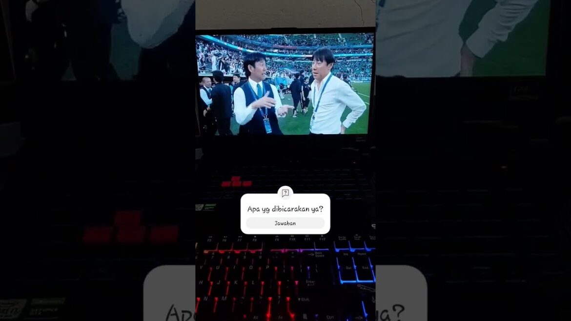 Shin tae yong moment avec hajime moriyasu #shorts #viral #fyp # asiacup2023