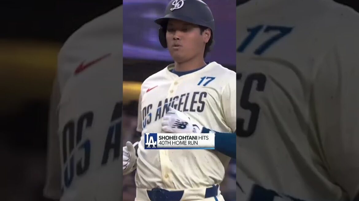 Shohei Ohtani frappe 40 circuits pour la quatrième fois de sa carrière 🤯 #mlb #baseball #shoheiohtani