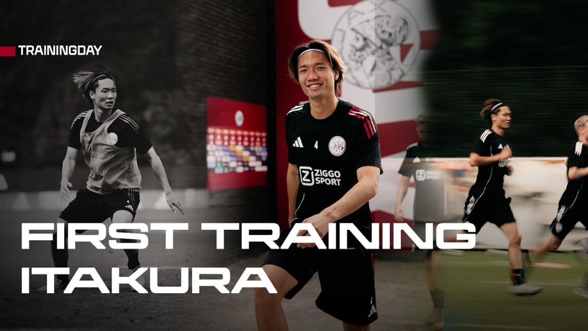 REGARDER: La première session de formation de Ko Itakura avec Ajax! 🎌