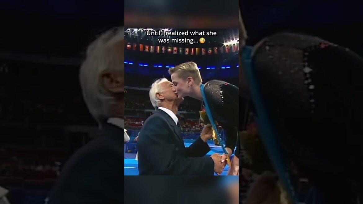 Elle a vraiment remporté les Jeux olympiques sans les porter ... 🤯 #GyMnastics #grips #sports #OLYMPICS