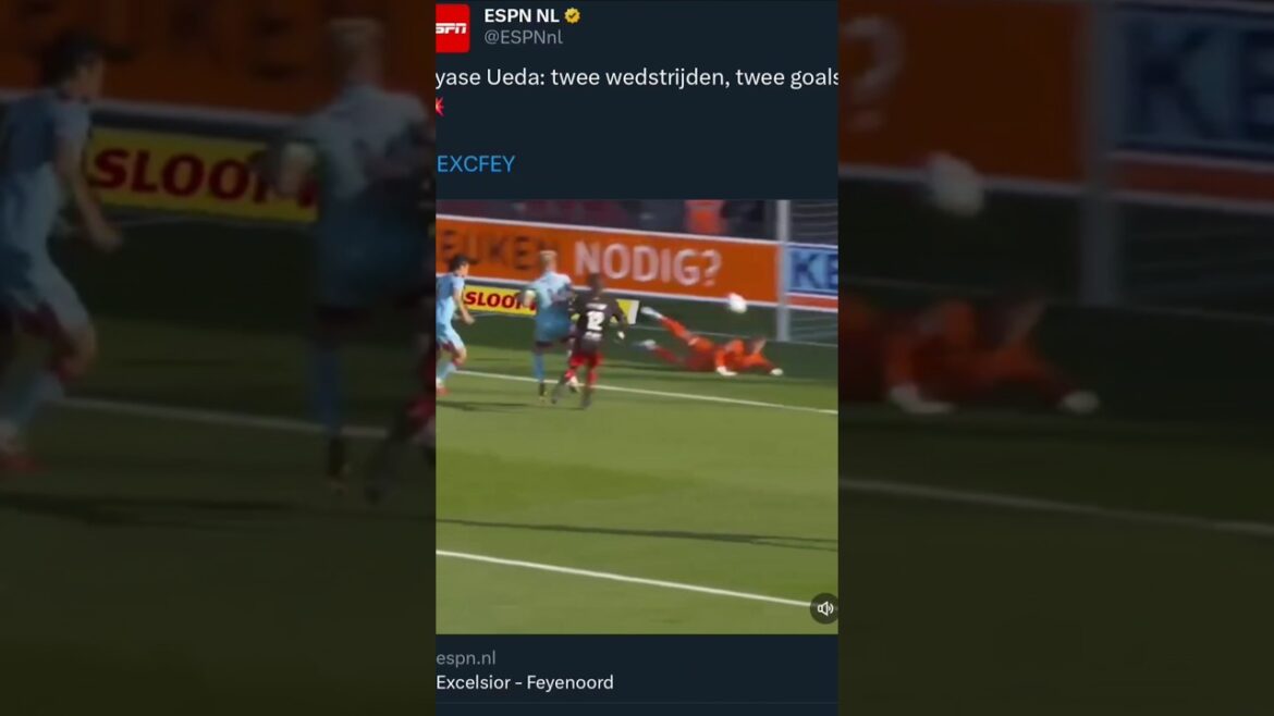 Ayase Ueda fait le 1-1 pour Feyenoord contre Excelsior #feyenoord #ExcelSior #Excfey