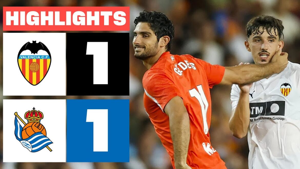 Valencia CF 1 - 1 Real Sociedad | Résumé de Laliga EA Sports