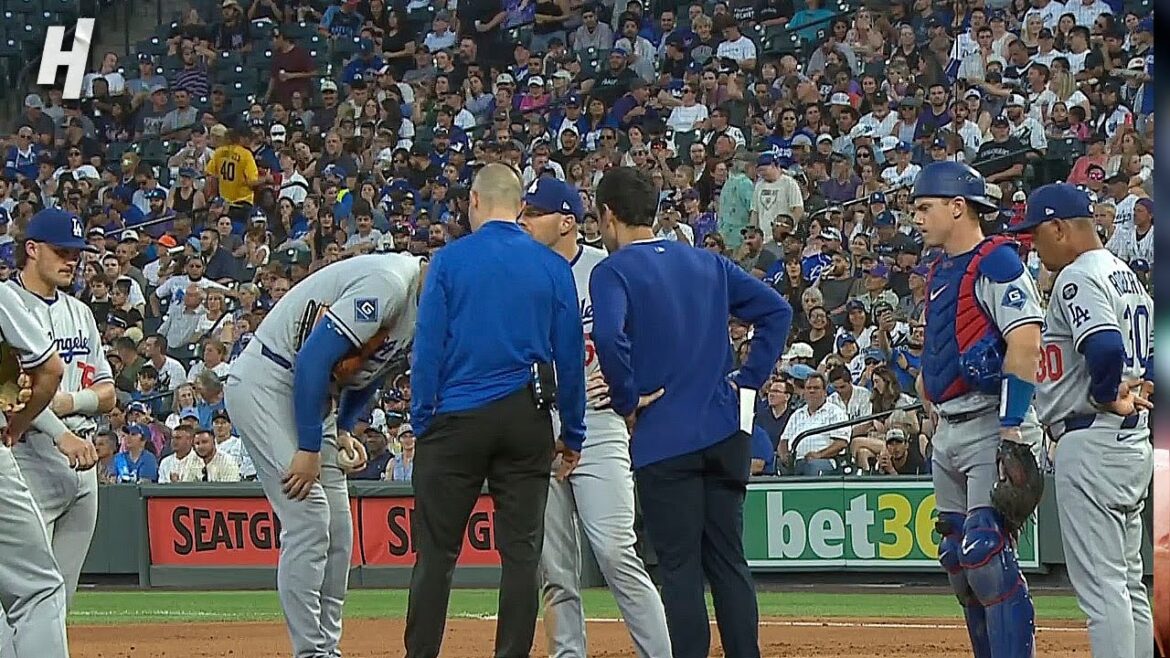 Shohei Ohtani a été frappé carré sur la jambe par un trajet en ligne de 93,7 mph 👀