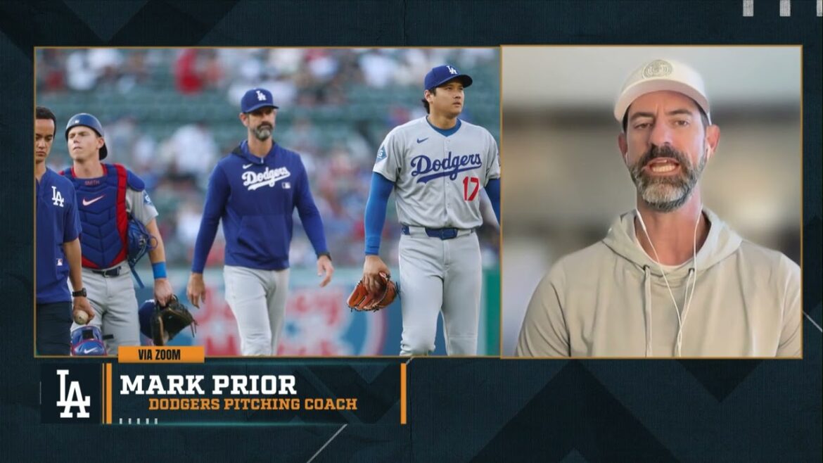 L'entraîneur de tangage Mark Prior: les Dodgers ont discuté d'Ohtani en train de relever en séries éliminatoires | 20/08/25