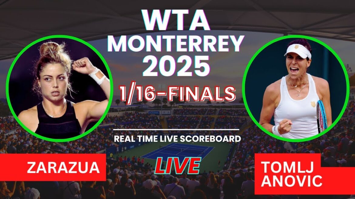 Renata Infecua vs Ajla Tomljanovic Live Scores: WTA Monterrey Open 2025 1/16-FINALS