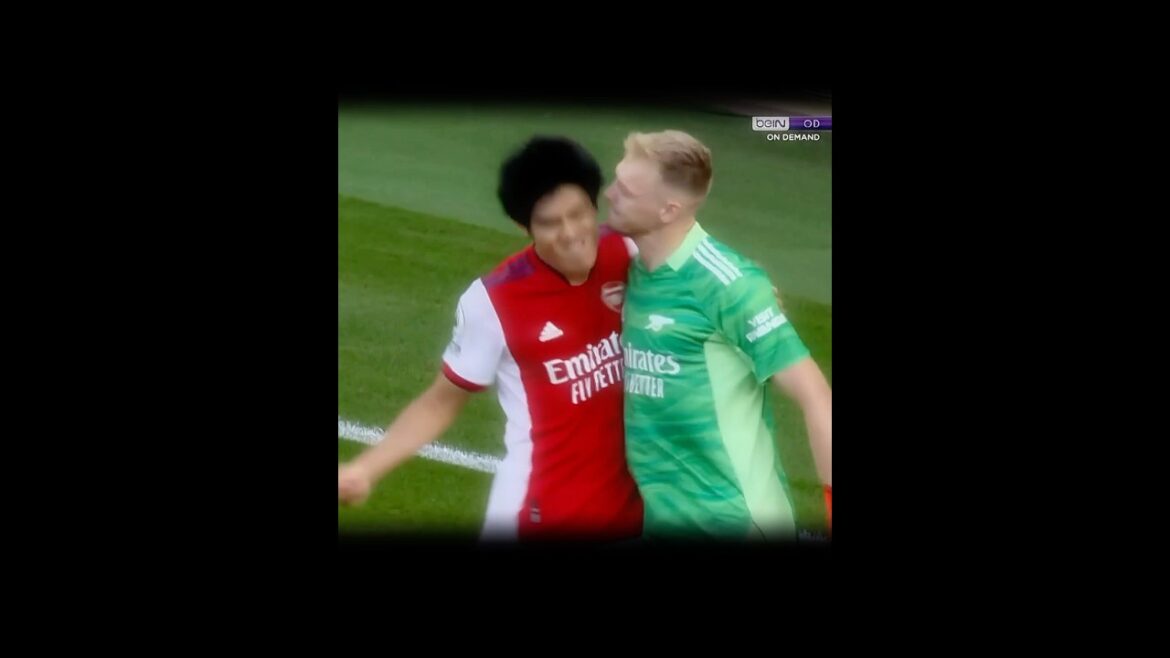 "Tomiyasu & Ramsdale's Hot Embrace"