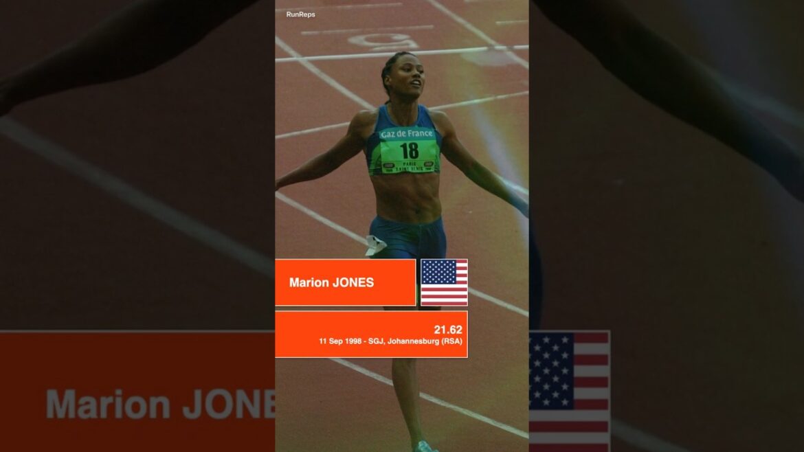 Top 5 les plus rapides 200 m de temps par les femmes NAC 🇺🇸🇯🇲⚡️