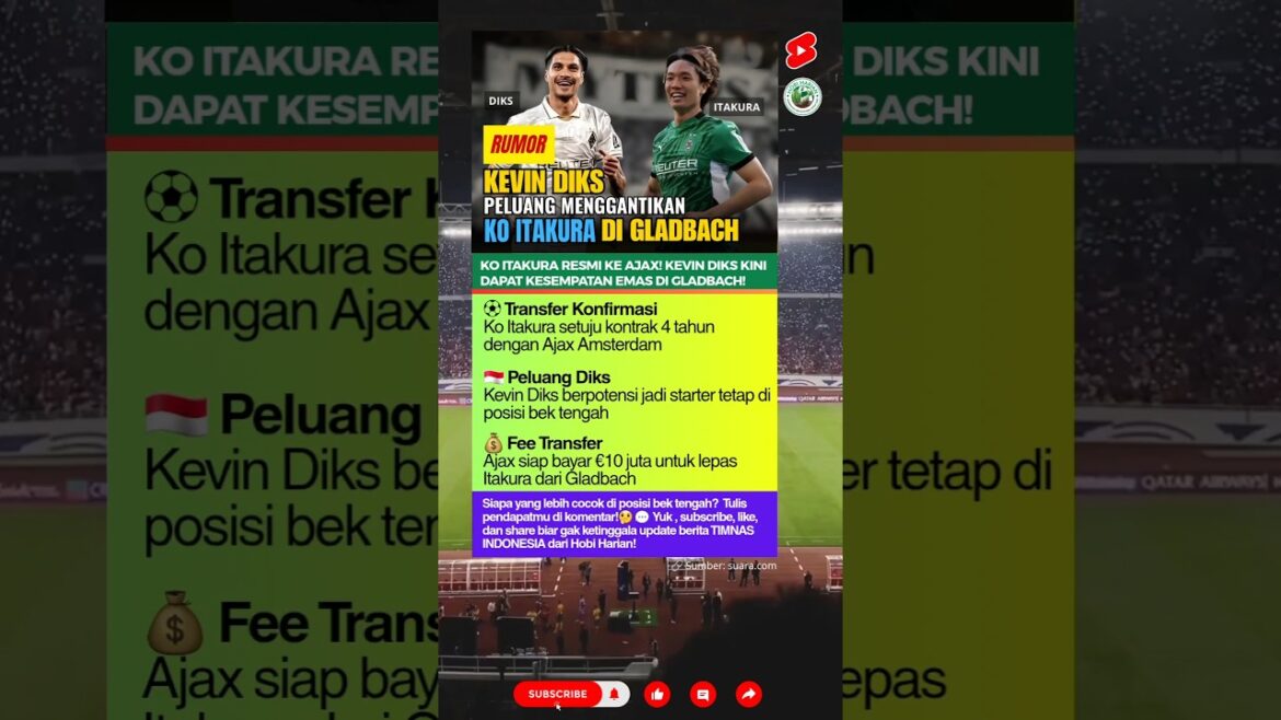 RUMOR❗KO ITAKURA à AJAX, Kevin Diks Opportunité à Gladbach