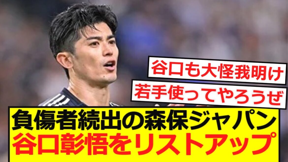 [Télévision]Moriyasu Japon, qui a été blessé, a répertorié Taniguchi Shogo!